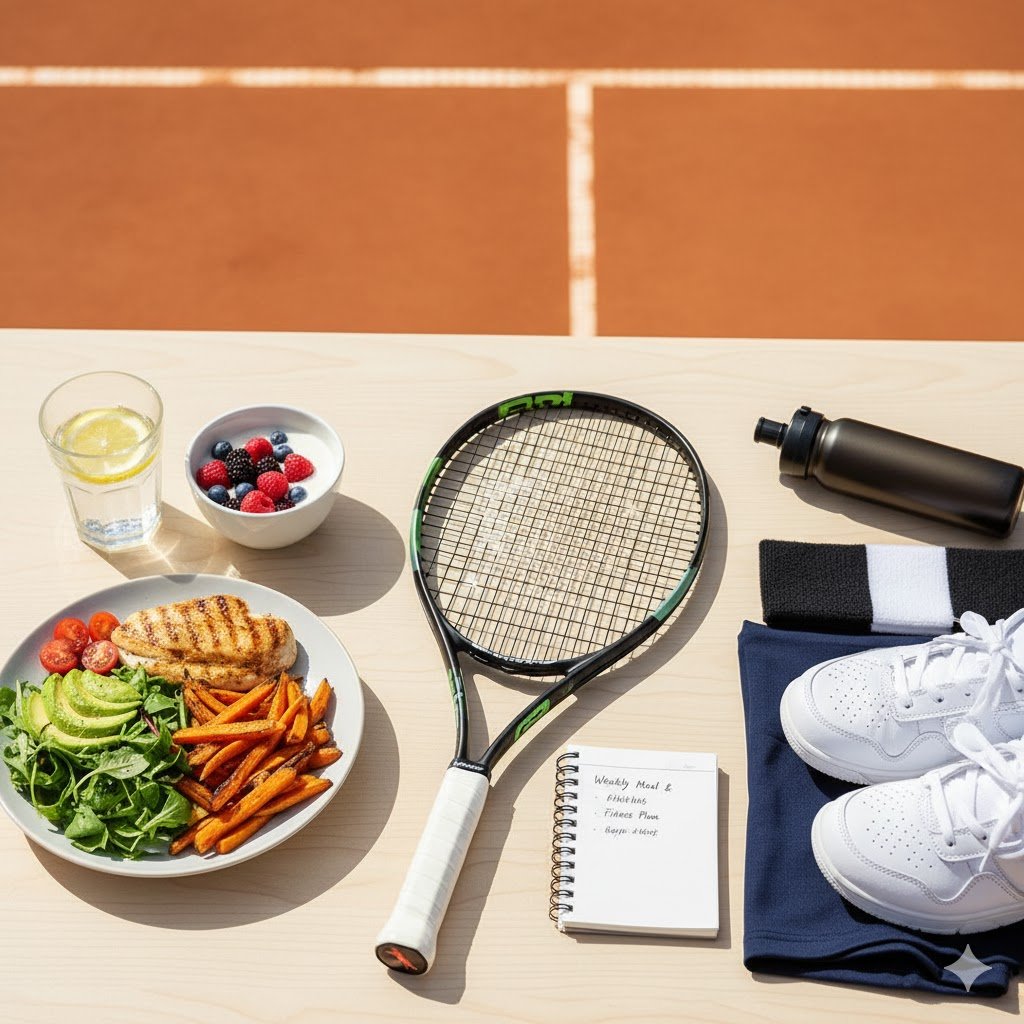 Tennis fitness and nutrition routine